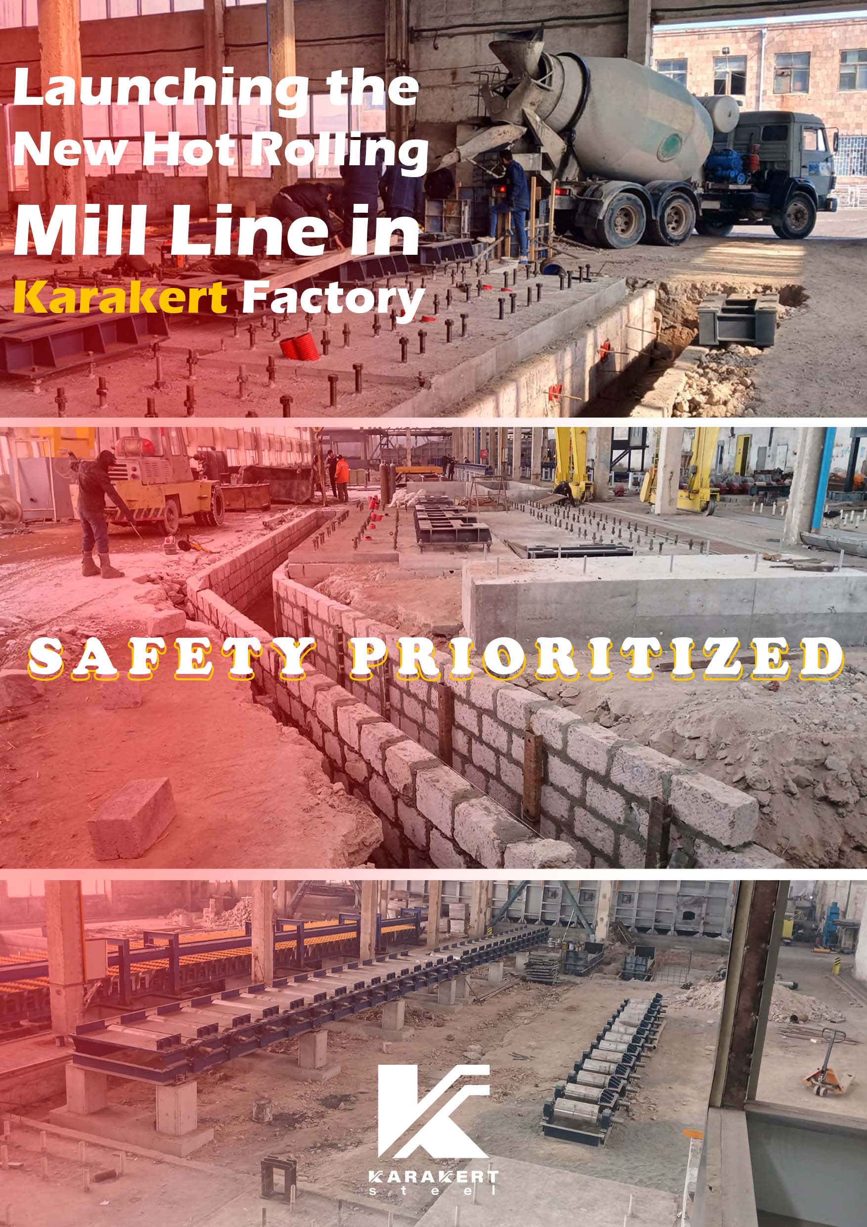 Launching the New Hot Rolling Mill Line in Karakert Factory